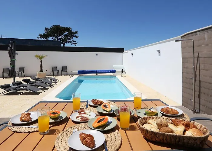 T3-house Of The Palm Tree Prázdninový dům Nazaré